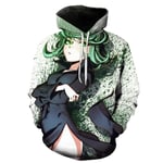 ZOSUO Unisex Hoodie Realistic 3D Colorful Fashion Anime ONE PUNCH MAN Graphics Pullover Creativity Long Sleeve Drawstring Hooded Jumper with Pocket,L