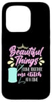 iPhone 15 Pro Beautiful Things Come Together Loves Stitching Cross Stitch Case