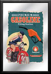 Empire Poster – Gasoline – Station de Remplissage – Taille (cm), env. 20 x 30 - Miroir imprimé - Description : - Miroir Mural imprimé avec Cadre en Plastique Noir Aspect Bois