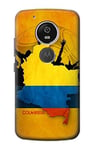 Colombia Football Soccer Map Flag Case Cover For Motorola Moto G6 Play, Moto G6 Forge, Moto E5