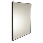 Smmo - Miroir sur mesure avec cadre noir et bord biseauté périmétre jusqu'é 150 cm jusqu'é 40 cm