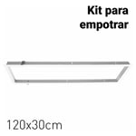 Barcelona Led - Cadre encastrable pour panneau led 120x30