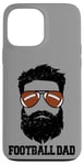 iPhone 13 Pro Max Football Dad Funny Messy Hair Beard Football Dad Case