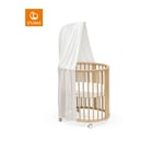 STOKKE® Sleepi™ Mini V3 natural inkl. madrass, sänghimmel och sänghimmelsstång