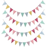 4 st Bunting Flaggband Pennant Girlang Utomhus Dekoration för Bröllop Fest Jul Födelsedagsfirande