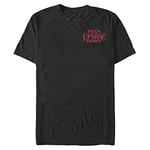 Stranger Things Men's Upside Down Pocket Short Sleeve T-Shirt, Black, XXL