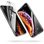 ESR Clear for iPhone Xs Max Case, Slim Clear Soft TPU Cover [Supports Wireless Charging] for The iPhone Xs Max 6.5'', Clear