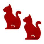 KalaMitica - Lot de 2 cintres pour tableau magnétique mural avec aimant puissant - Chats rouges