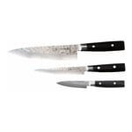 Yaxell - Yaxell Zen-sett 3-delt kokkekniv 20 cm, universalkniv 15 cm, skrællekniv 10 cm - Knivsett