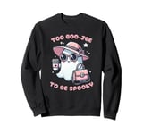 Cute Halloween Pink Boo Jee Ghost Girl Women Boujee Spooky Sweatshirt