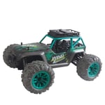 Lecez Off-road High-speed Car, Upgrade Model 1:14 Alloy 2.4G Remote Control Climbing Truck Four-wheel Drive Drifting Car 45 Degree Climbing, Green, Orange, 27x24x15cm (Color : Green)