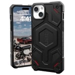 UAG Monarch Pro - beskyttelsesdeksel for iPhone 15 Plus, kompatibel med MagSafe (kevlar svart)