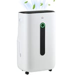 HOMCOM 20L Quiet Dehumidifier & Air Purifier with Timer for Home Comfort