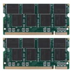 2x 1GB DDR1 Laptop Minne Ram So-DIMM 200-pin DDR333 PC 2700 333MHz för Notebook SoDIMM Memoria