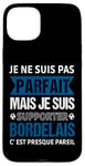 Coque pour iPhone 15 Plus Supporter Bordelais Cadeau Football Supporter De Bordeaux