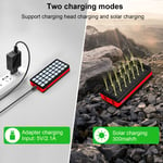 Solar Power Bank With 32 LED Light 4 USB Port 30000mAh Capacity For Camping HG