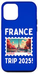 Coque pour iPhone 12/12 Pro Tour Eiffel 2025 assortie en France