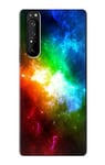 Colorful Rainbow Space Galaxy Case Cover For Sony Xperia 1 III