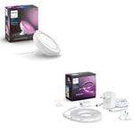 Lampe connectée Philips Hue Bloom Blanc + Ruban lumineux Philips Hue Lighstrip Plus 2 m