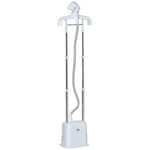 HOMCOM Upright Garment Clothes Steamer with 6 Steam Setting, 45s Fast Heat-up, 1.7L Water Tank and 45min Steamer, Wrinkle and Odour Remover, White