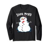 SNER MERN DERPY SNOW MAN Long Sleeve T-Shirt