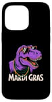 Coque pour iPhone 14 Pro Max Mardi Grawr Costume de dinosaure T-Rex pour enfant