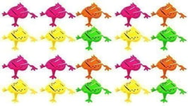 12 Jumping Frog Toys - Fun and Colourful Pocket Money Toys Game