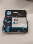 GENUINE HP 364 CYAN ink cartridge CB318EE Jul 2025 PHOTOSMART 7510 B8550 C5380