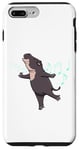 Coque pour iPhone 7 Plus/8 Plus Hippopotame pygmée dansant Animaux sauvages mignons