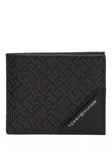 Tommy Hilfiger Monogram Mini Leather Wallet, Black