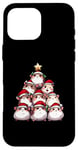 Coque pour iPhone 16 Pro Max Arbre de Noël amusant pour hamster et rongeur