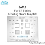 Amaoe SAM1-17 BGA Reballing Stbbles Pour Samsung Toutes les séries A gamme complète Exynos CPU RAM EMMC POWER Chargeur IC 18/Net Réparation - Type SAM2