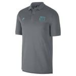 Nike F.C Barcelona Polo Shirt Sz M Grey Turquoise CI7939 065