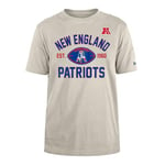 NEW ENGLAND PATRIOTS New Era Cap NFL Regular T-Shirt Distressed Screenprint Team Graphic Stone Unisex