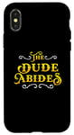 iPhone X/XS The Dude Abides Vintage Design For Film Loving Bowler Case