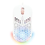 The G-Lab - Kult Oxygen - Souris Gamer Filaire Haute Performance 12 800 DPI - Réactivité Maximale, RGB 100% Personnalisable, 6 Boutons Programmables - PC/PS4/PS5/XBOX – Blanche - New