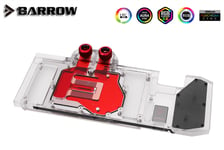 Barrow vannblokk for skjermkort MSI RTX™ 3080/3090 VENTUS 3X - Nickel+Plexi