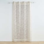 Voilage Vintage fleurs brodées (140x240 cm - Taupe)