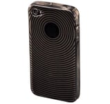 COQUE IPHONE 4 4S GRIS EFFET SPIRALE HAMA SILICONE SOUPLE (TPU)