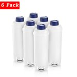 6 x Compatible Water Filter for De'Longhi Magnifica Evo ECAM292.52.GB Machine