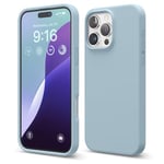 elago Compatible with iPhone 16 Pro Max Case, Premium Liquid Silicone Case, Full Body Protective Cover, Shockproof, Slim Phone Case, Anti-Scratch Soft Microfiber Lining, 6.9 inch (Sky Blue)