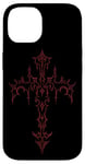 iPhone 14 Mall Goth Grunge Aesthetic Gothic Cross Case