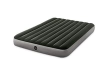 INTEX Matelas prestige downy 2 places large avec gonfleur inclus Fiber-Tech