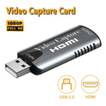 Carte d'acquisition HDMI 4K 1080p,boîtier d'enregistrement pour Streaming en direct,USB 3.0 - Type Video Capture USB2.0