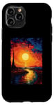 Coque pour iPhone 11 Pro Couchers de soleil artistiques de Van Gogh Nuit étoilée