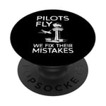 Pilots Fly We Fix Their Mistakes Air Traffic Controller PopSockets Adhesive PopGrip