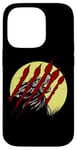 iPhone 14 Pro Werewolf Full Moon Horror Movie Scratches Howling Wolf Case