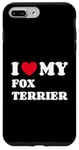 Coque pour iPhone 7 Plus/8 Plus Fox Terriers Foxterriers I Love My Fox Terrier Foxterrier