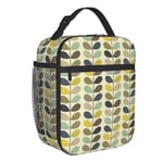 Orla Kiely Multi Stam Blommor Isolerade Lunchväskor Skola Skandinavisk Stil Vattentät Thermal Kylare Bento Box Dam Barn