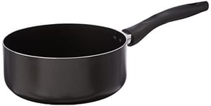 Crealys 507745, Casserole BRUME diam. 20 cm en aluminium pressé couleur gris foncé - manche thermorésistant en bakélite - revêtement noir anti-adhérent sans PFOA - tous feux sauf induction